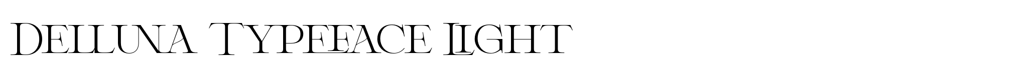 Delluna Typeface Light image